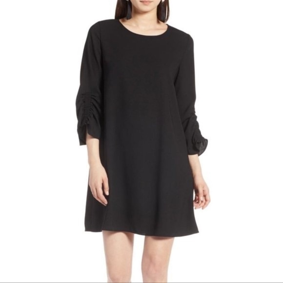 Halogen Black Flare Dress - Picture 1 of 6
